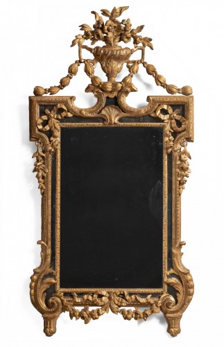 Superb mirror with glazing, Parisian work around 1765
