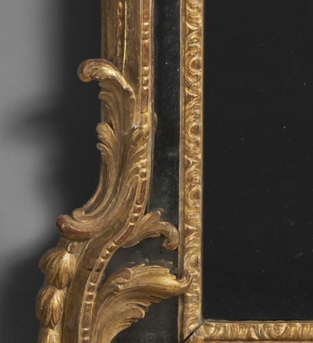 Mirror with glazing, Parisian work around 1765 - Mirrors, Trumeau Style Transition