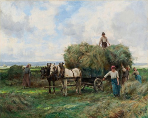 Julien Dupré (1851-1910) "Haymaking"