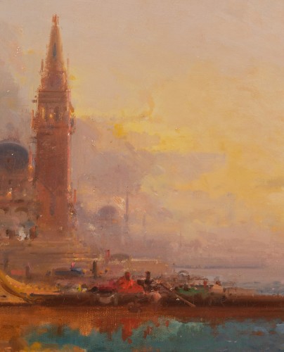 Tableaux et dessins Tableaux XIXe siècle - Henri Duvieux, né en 1855 - Vue de Constantinople