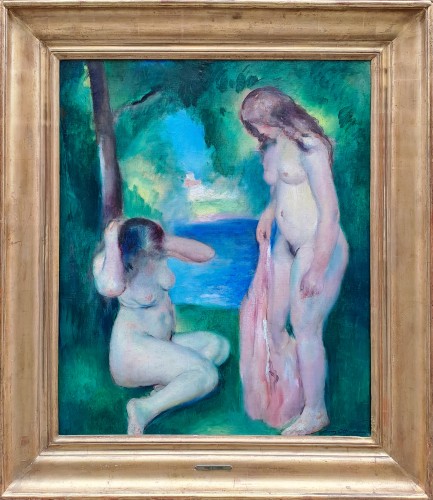 Henry Ottmann (1877-1927) "Deux femmes nues" - Tableaux et dessins Style 