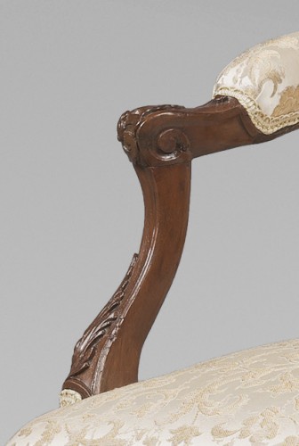 Sièges Fauteuil & Bergère - Rare suite de 6 fauteuils, début de l’époque Louis XV par René Cresson dit Cresson l'Aîné