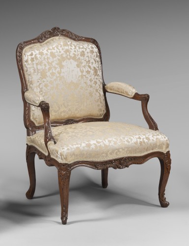 Antiquités - Suite de 6 fauteuils, début de l’époque Louis XV par René Cresson dit Cresson l'Aîné