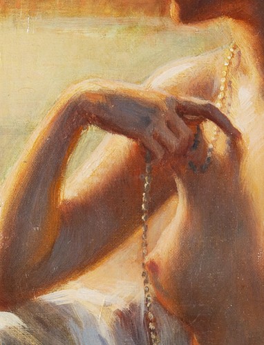 Delphin Enjolras (1857-1945) - L’essayage des colliers - Galerie Delvaille