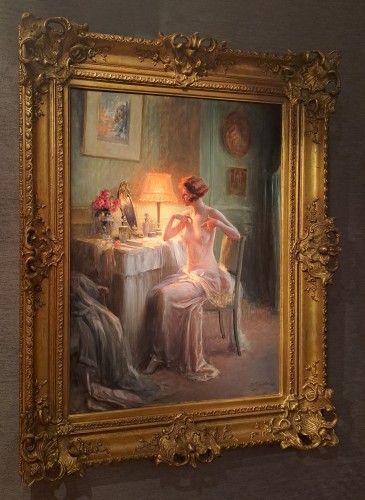 Antiquités - Delphin Enjolras (1857-1945) - Trying on necklaces