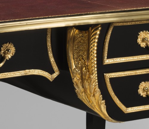 Mobilier Bureau et Secrétaire - Exceptionnel bureau en ébène, début de l'époque Louis XV