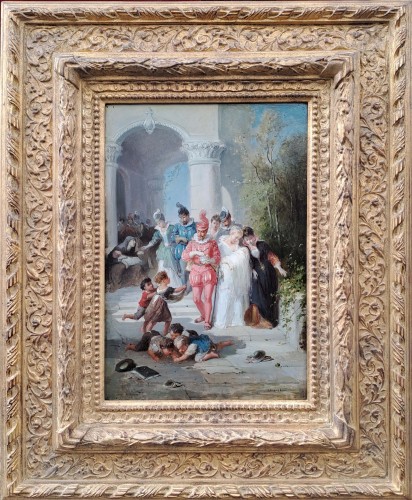 Tableaux et dessins Tableaux XIXe siècle - François Lanfant de Metz (1814-1892) - Le Mariage et le Baptême