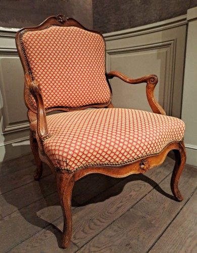 Paire de fauteuils à la Reine d’époque Louis XV - Sièges Style Louis XV