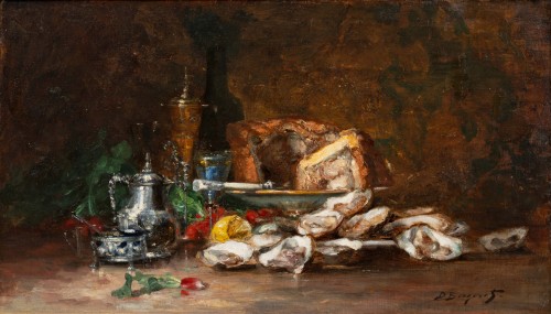 Pierre Denis Bergeret (1846 - 1910) Le repas de fêtes