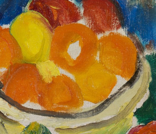 Charles Camoin (1879-1965) Coupe de fruits et vase de fleurs - Galerie Delvaille