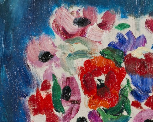 Charles Camoin (1879-1965) Coupe de fruits et vase de fleurs - 