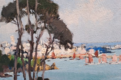 Tableaux et dessins Tableaux du XXe siècle - Robert Raymond (1891–1946) - Soleil sur Douarnenez