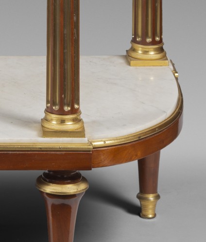 18th century - Important Louis XVI period mahogany console table by Nicolas Lannuier