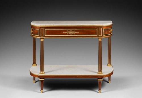 Louis XVI - Important Louis XVI period mahogany console table by Nicolas Lannuier