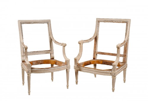Suite of 9 remarkable chairs Louis XVI period
