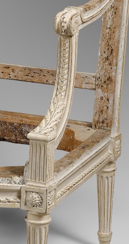 Sièges Canapé & Mobilier de Salon - Suite de 9 sièges remarquables d’époque Louis XVI