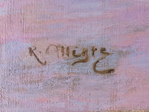 Raymond Louis Allègre (1857-1933) - Cannes, la Villa Faustina - Tableaux et dessins Style 