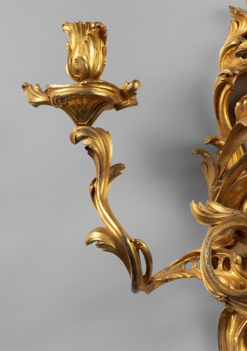 Antiquités - Pair of Louis XV period sconces