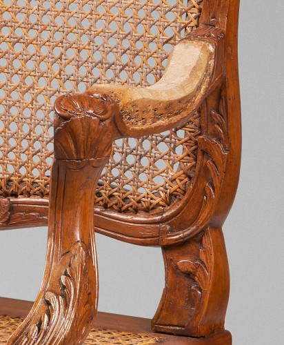 Importante suite de quatre grands fauteuils à la reine - Galerie Delvaille