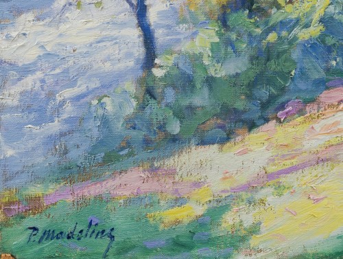 Tableaux et dessins Tableaux XIXe siècle - Paul Madeline (1863-1920) Printemps en Creuse