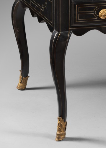 XVIIIe siècle - Grand Bureau en ébène et poirier noirci, Paris Circa 1710 – 1720