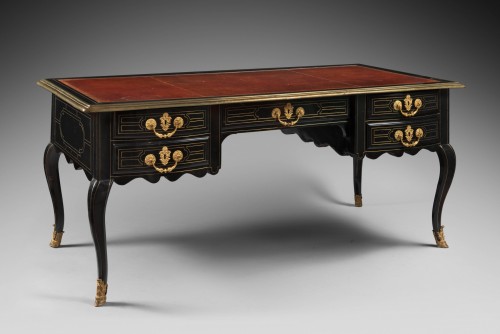 Grand Bureau en ébène et poirier noirci, Paris Circa 1710 – 1720 - Régence