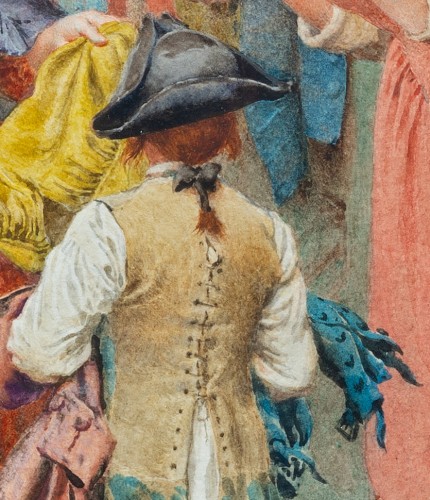 Maurice Leloir (1853-1940) La marchande d’étoffes - Galerie Delvaille