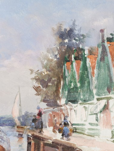 Marie Lucas-Robiquet (1858-1959) - Mother and daughter in Volendam - 