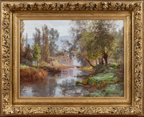  - Emile Isenbart (1846-1921) Bord de rivière dans le Doubs