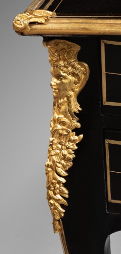 French Regency Ebony Desk - French Regence