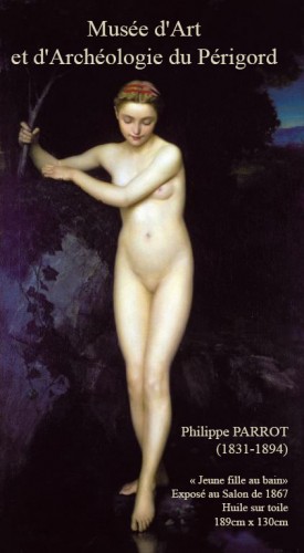 Antiquités - Philippe PARROT (1831-1894) La cueillette des fleurs