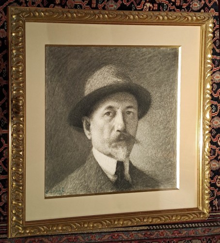 Achille Laugé (1861-1944) - Autoportrait, vers 1910 - Tableaux et dessins Style 