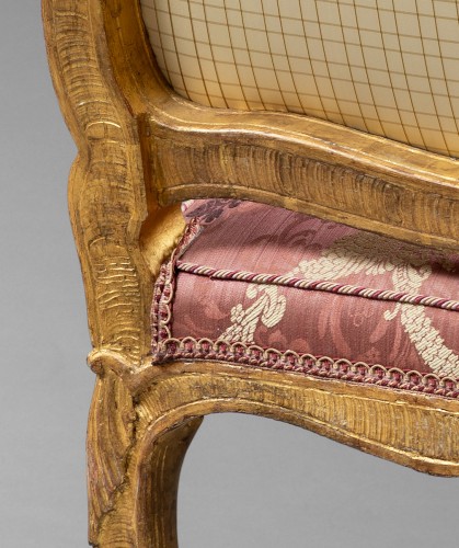 Importante suite de 6 fauteuils du début de l’époque Louis XV - Galerie Delvaille