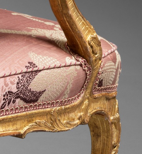 XVIIIe siècle - Importante suite de 6 fauteuils du début de l’époque Louis XV