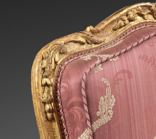 Antiquités - Importante suite de 6 fauteuils du début de l’époque Louis XV