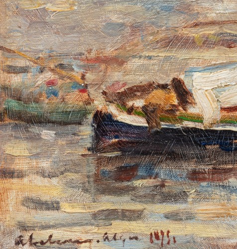 Paintings & Drawings  - Albert LEBOURG (1849-1928)  -  Alger, in 1875