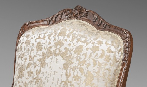 XVIIIe siècle - Paire de Fauteuils à la Reine, estampillés CRESSON