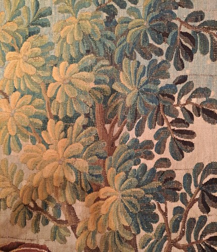 « Le petit Jardinier » Tapisserie d’Aubusson du 18e siècle - Galerie Delvaille