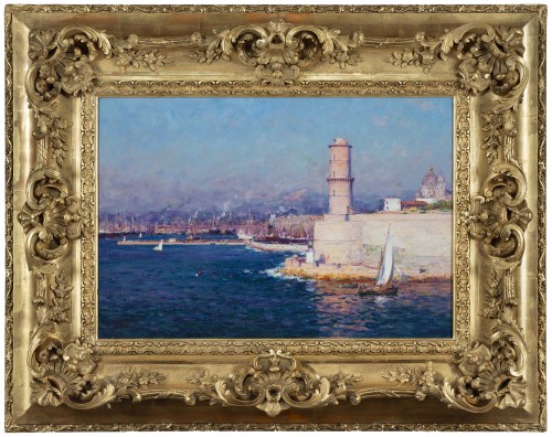 Jean-Baptiste OLIVE (1848-1936) L’entrée du bassin de la Joliette