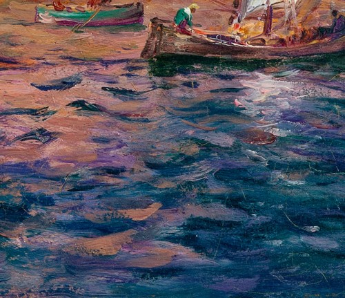  - Jean-Baptiste OLIVE (1848-1936) L’entrée du bassin de la Joliette