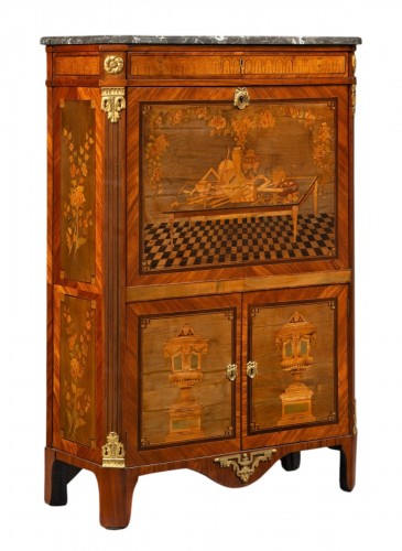 Secrétaire à abattant, estampillé Wolff époque Louis XVI