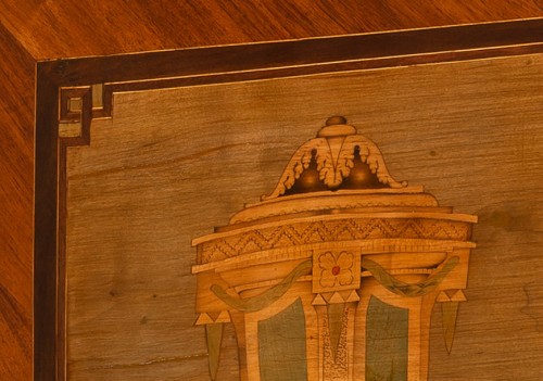 18th century - Drop-front secretary desk stamped Wolff, Louis XVI period