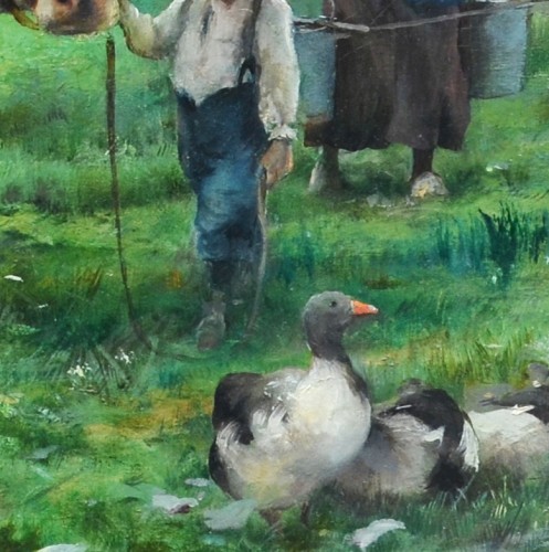 Paintings & Drawings  - Julien Dupré (1851-1910) - The Milking