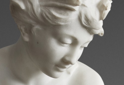 Sculpture Sculpture en Marbre - Mathurin Moreau (1822-1912) - La source