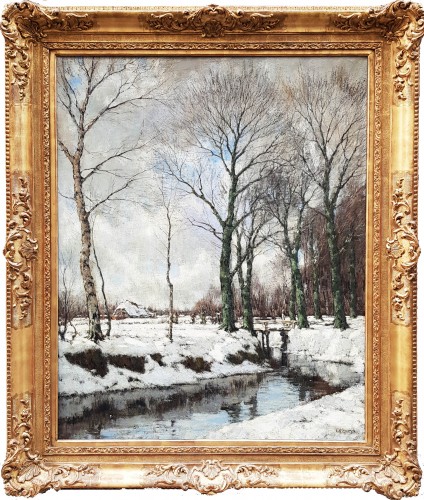 Arnold Marc Gorter (1866-1933) - Paysage de neige - Tableaux et dessins Style 