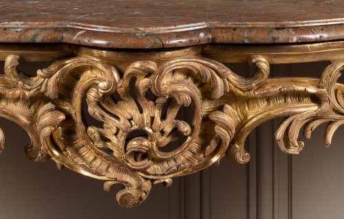 Exceptionnelle console d’époque Louis XV - Louis XV