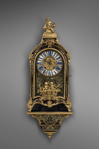 Important Cartel in Boulle marquetry, Late Louis XIV period - Horology Style Louis XIV