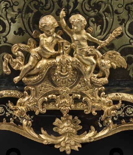 Important Cartel in Boulle marquetry, Late Louis XIV period - Louis XIV
