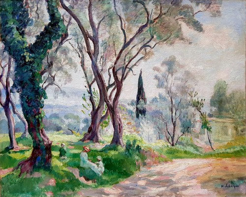 Henri Lebasque (1865-1937)  - A l’ombre des Eucalyptus&quot;