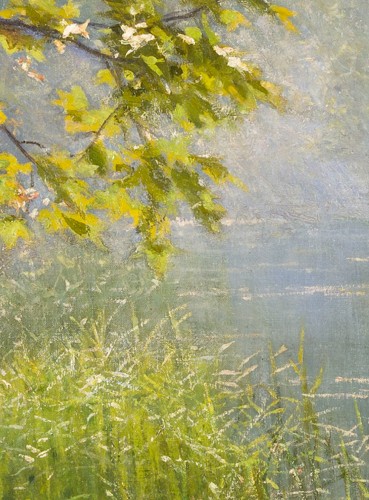 Henri Biva (1848-1928) &quot;Pond in the mist&quot;  Salon de Paris  1910  - 